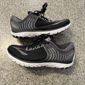 Brooks Pure Flow 6 Running Shoes Womens 7.5 Black Grey